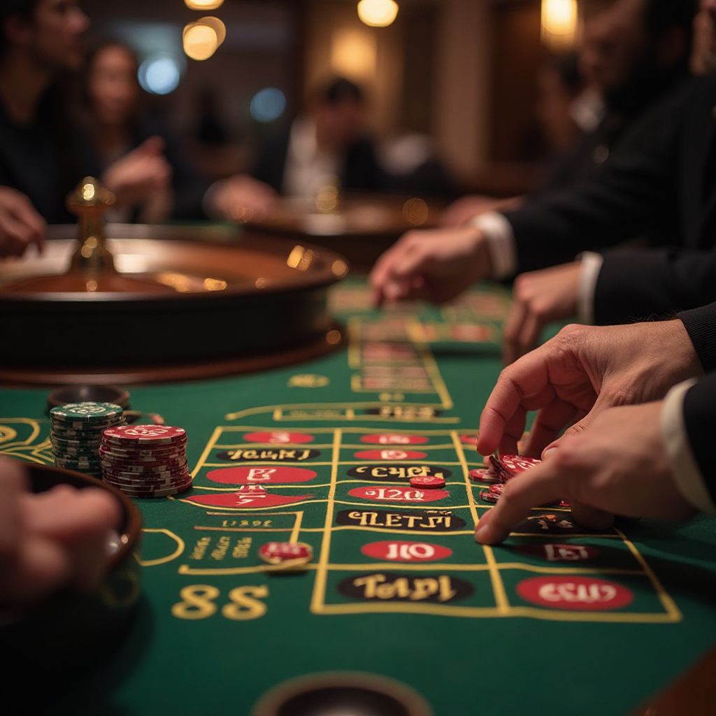 Immersive live roulette action